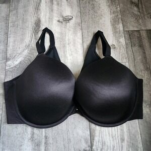 Lane Bryant Cacique Bra Boost Plunge‎ Underwire Support Black Bra Size 44DDD